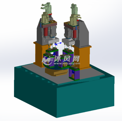 多工位鉆孔攻絲機模型
